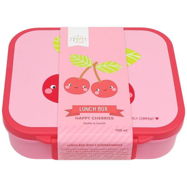 Lunch box enfant compartimentée 1,2 L Cerises