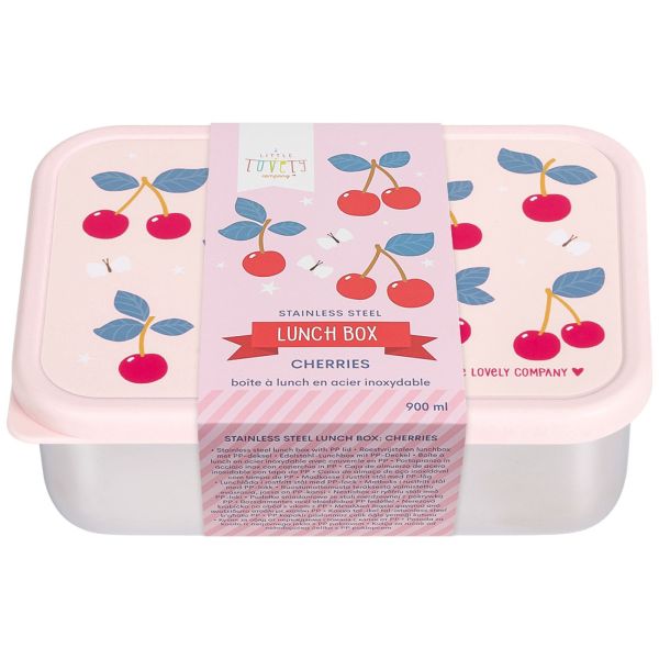 Lunch box enfant en acier inoxydable Cerises