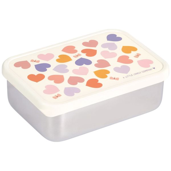 Lunch box enfant en acier inoxydable Cœurs