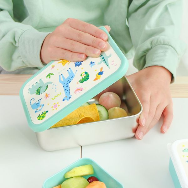 Lunch box enfant en acier inoxydable Jungle