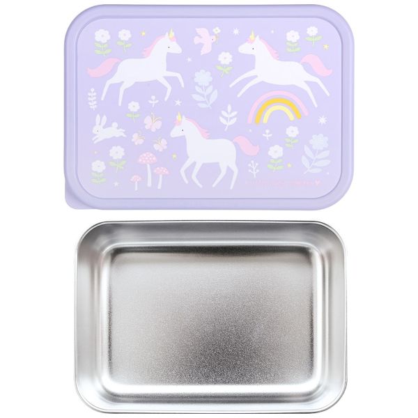 Lunch box enfant en acier inoxydable Rêves de licorne