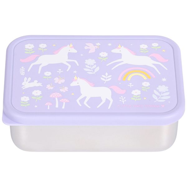 Lunch box enfant en acier inoxydable Rêves de licorne