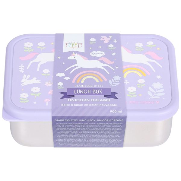 Lunch box enfant en acier inoxydable Rêves de licorne