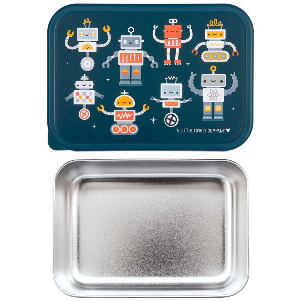 Lunch box enfant en acier inoxydable Robots