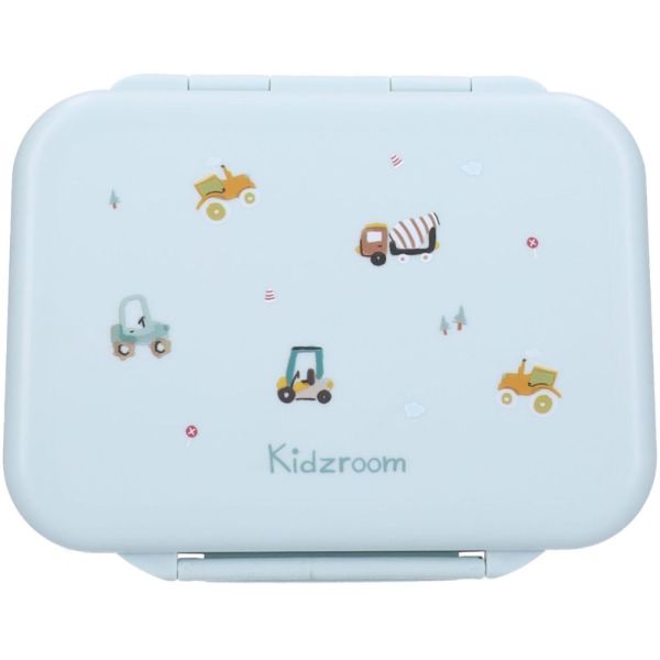 Lunch box inox 2 compartiments véhicules bleu