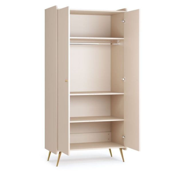 Armoire 2 portes Lunéa Sable Beige
