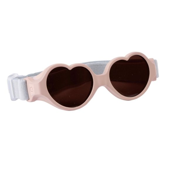 Lunettes de soleil bébé 0-9 mois anti UV Baby heart Barbe à papa