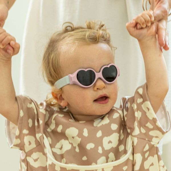 Lunettes de soleil bébé 0-9 mois anti UV Baby heart Barbe à papa