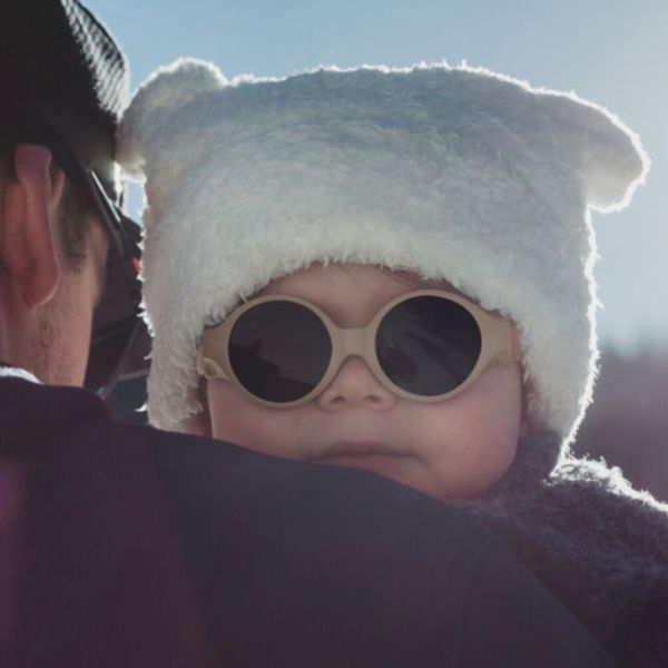 Lunettes de soleil bébé bandeau 0-9 mois anti UV Cacao