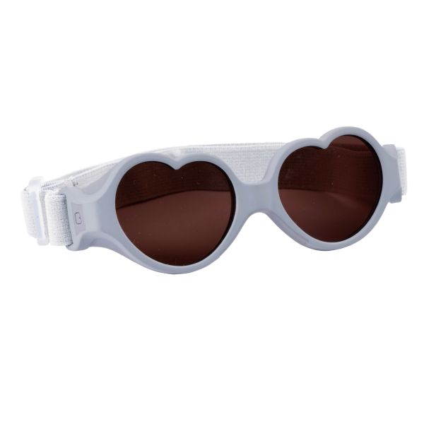 Lunettes de soleil bébé 0-9 mois anti UV Baby heart Galet