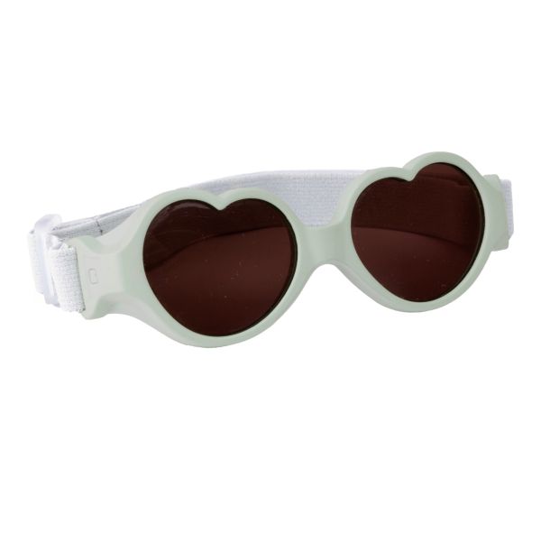 Lunettes de soleil bébé 0-9 mois anti UV Baby heart Menthe