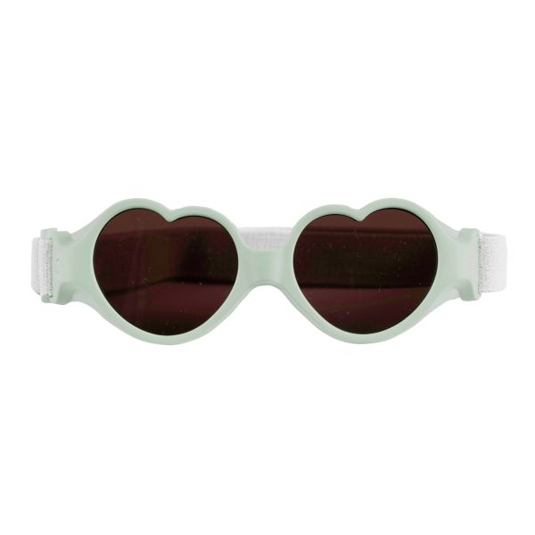 Lunettes de soleil bébé 0-9 mois anti UV Baby heart Menthe