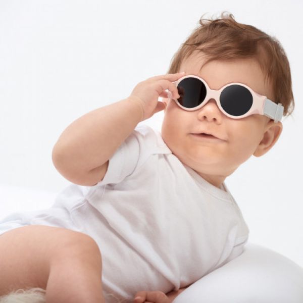 Lunettes de soleil bébé 0-9 mois Rose dragée