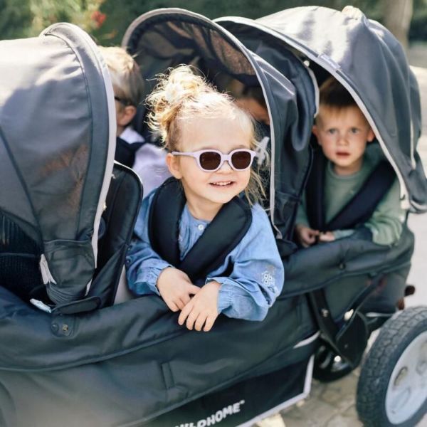 Lunettes de soleil bébé 9-24 mois Square Lucky Lilas