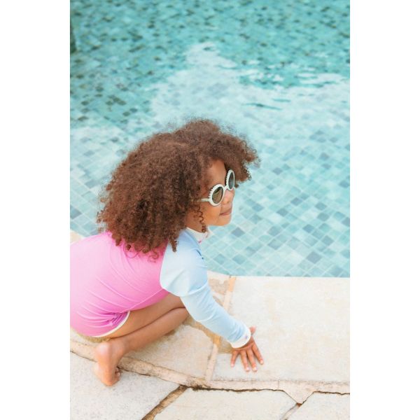 Lunettes de soleil 1-2 ans Fleur Thé vert