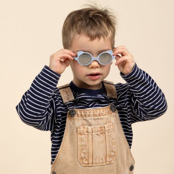 Lunettes de soleil enfant 2-4 ans Ourson Bleu clair