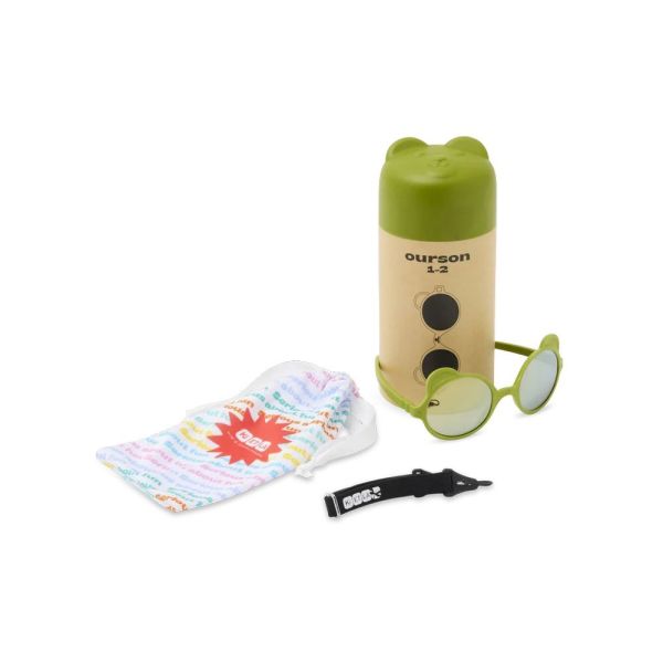 Lunettes de soleil enfant 2-4 ans Ourson Vert olive
