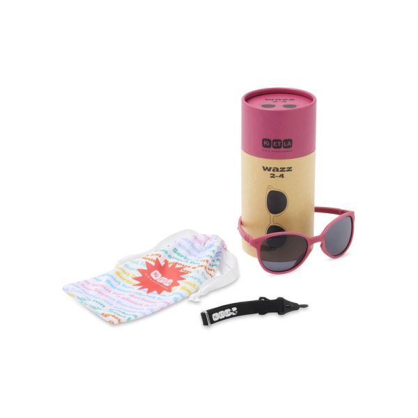 Lunettes de soleil bébé 1-2 ans Wazz Framboise