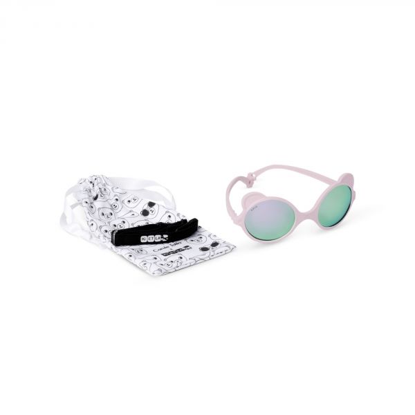 Lunettes de soleil bébé 0-1 ans Ourson Rose pâle