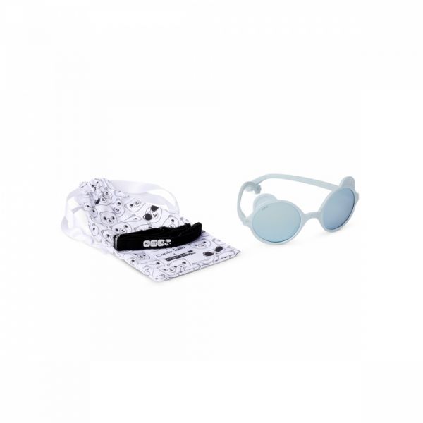 Lunettes de soleil bébé 1-2 ans Ourson Bleu