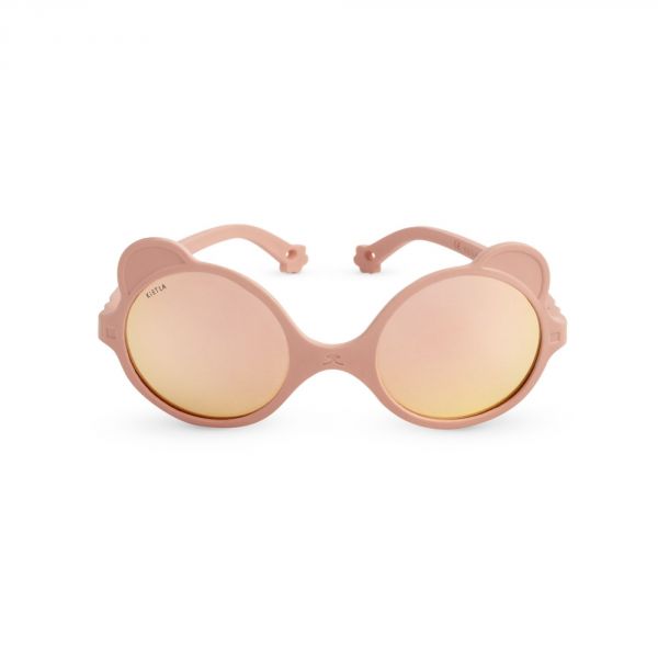 Lunettes de soleil bébé 1-2 ans Ourson Rose pêche