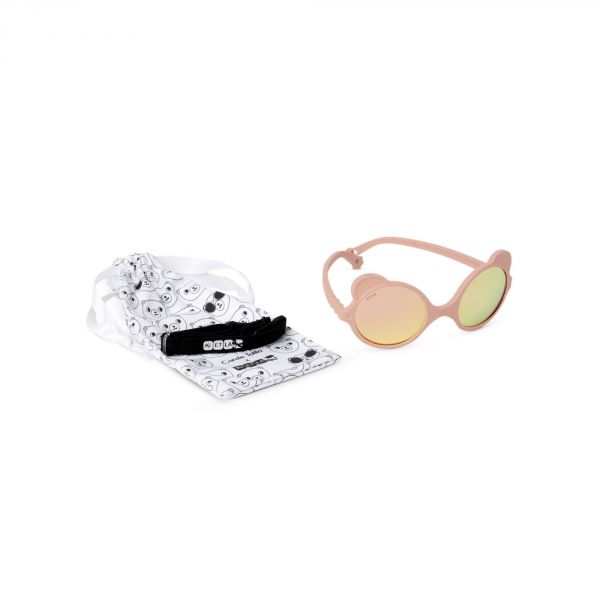 Lunettes de soleil enfant 2-4 ans Ourson Rose pêche