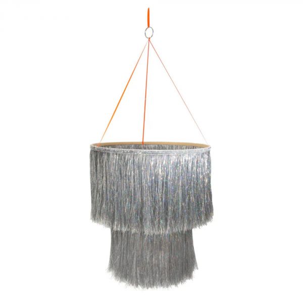 Lustre à franges Argent