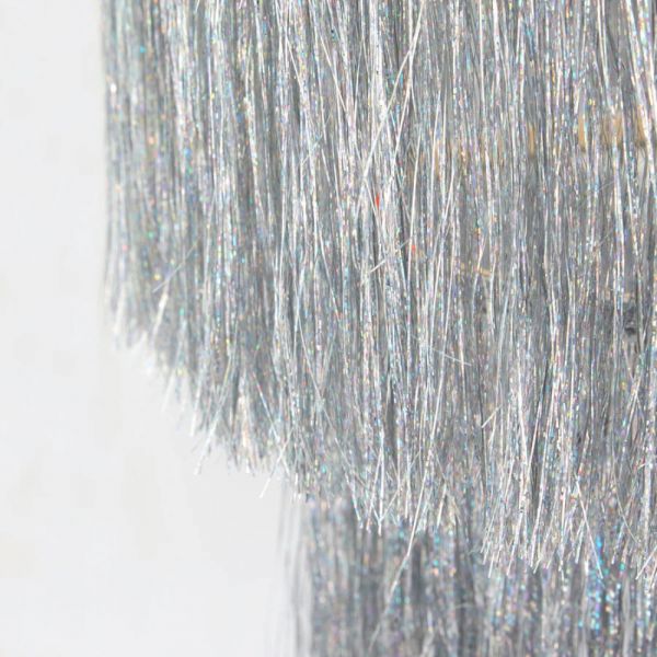 Lustre à franges Argent