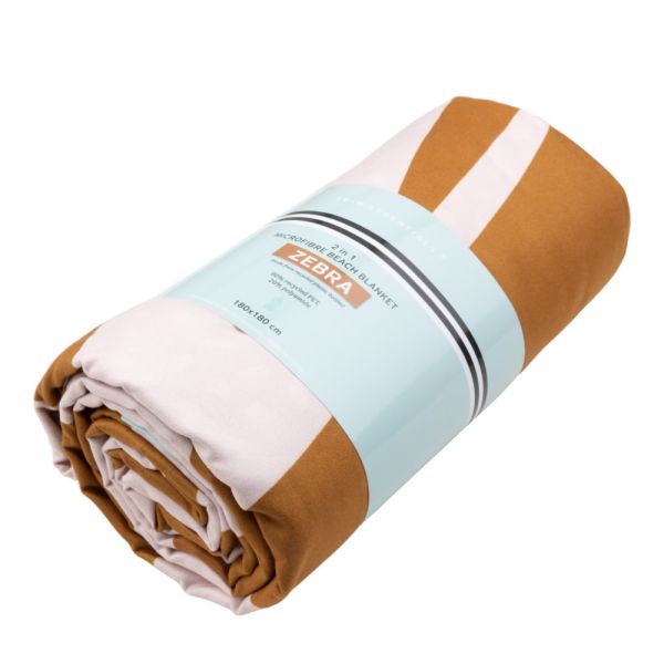 Serviettes de plage microfibre zèbre 180 x 180 cm