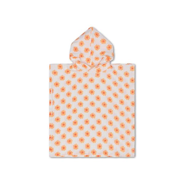 Poncho de plage Cœur en fleur 52 x 52 cm