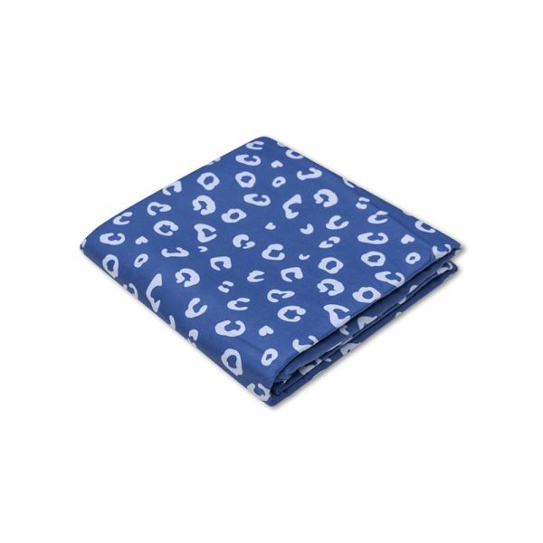 Serviette microfibre 180x90 cm - Léopard bleu
