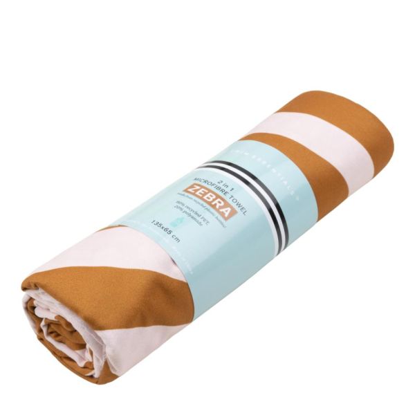 Serviette microfibre 135x65 cm - Zèbre orange