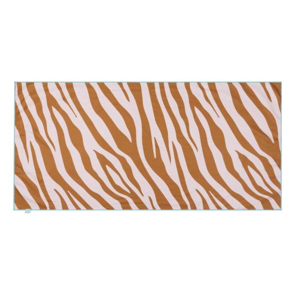 Serviette microfibre 135x65 cm - Zèbre orange