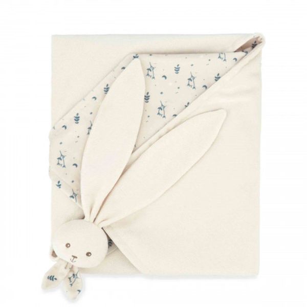 Couverture doudou lapin 80 x 70 cm Crème