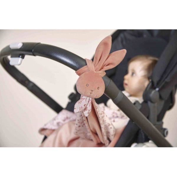 Couverture doudou lapin 80 x 70 cm Terracotta