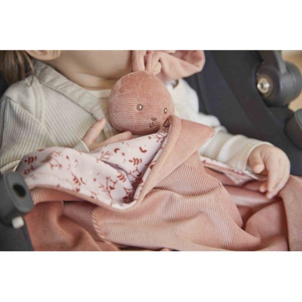 Couverture doudou lapin 80 x 70 cm Terracotta