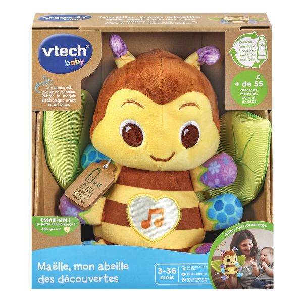 Peluche d'éveil Maëlle mon abeille des découvertes