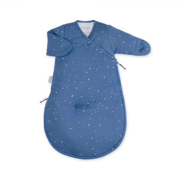 Gigoteuse hiver 1-4 mois Jersey bleu foncé