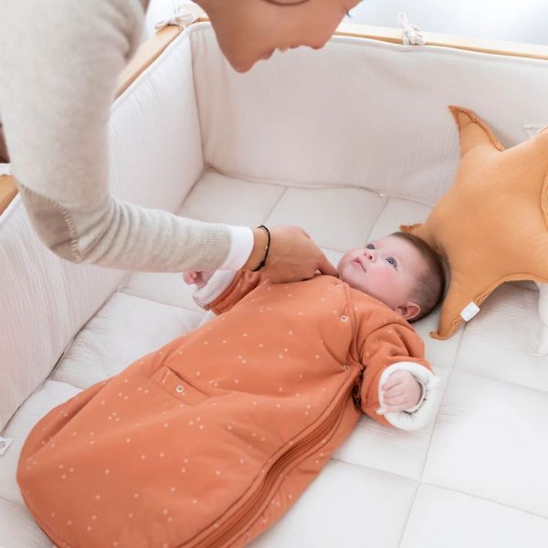 Gigoteuse Magic Bag hiver 1-4 mois Pady jersey mini print caramel