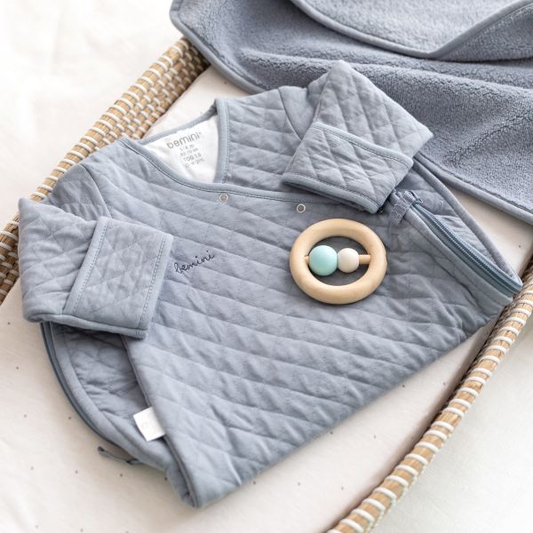Gigoteuse Magic Bag mi-saison 1-4 m Pady quilted jersey Stone blue