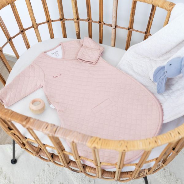 Gigoteuse bébé mi-saison 1-4 m Pady quilted jersey Blush