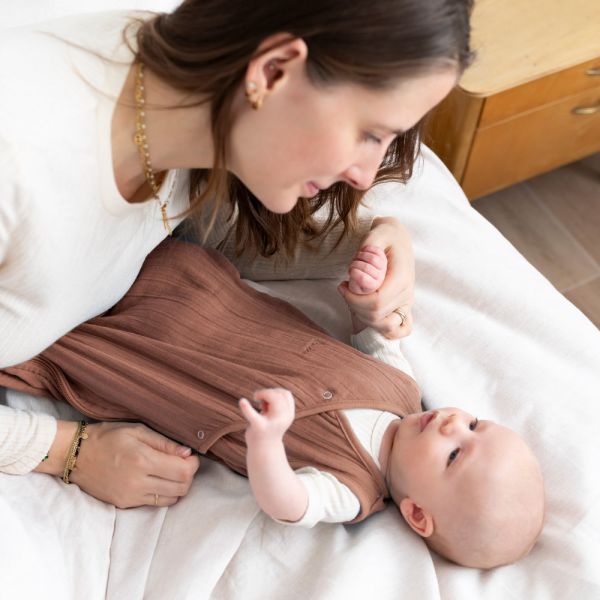 Gigoteuse bébé été 1-4 mois Swaddle Moka