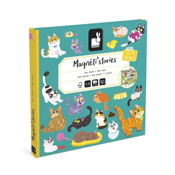Jeu d'éveil magnétique Magnéti'Stories Les chats