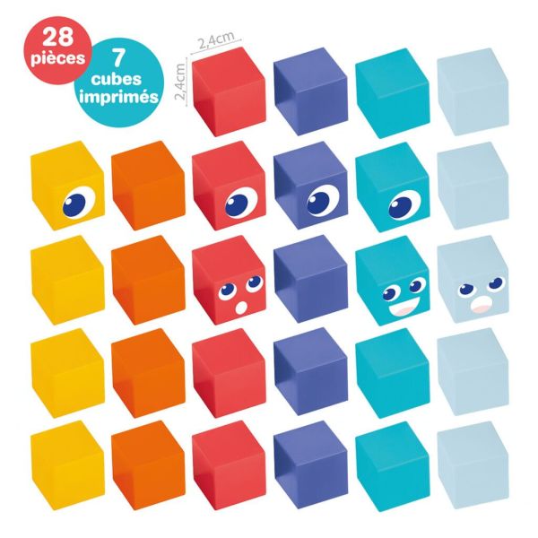 Jeu de construction Cubes magnétiques 28 pièces
