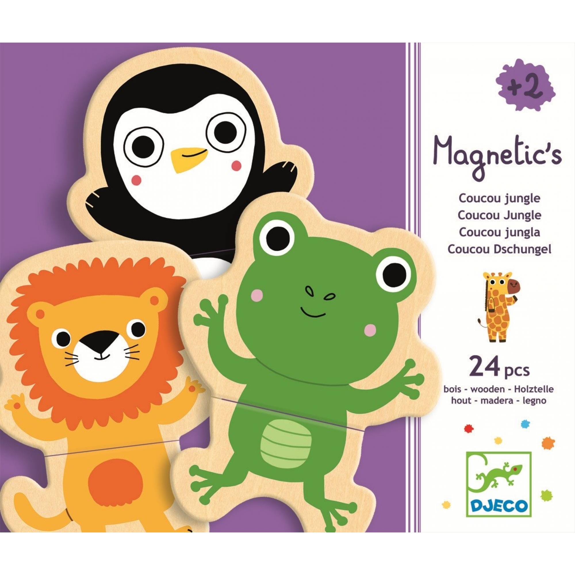 Géobonhomme - jeu magnétique en bois, Djeco  La Boissellerie Magasin de  jouets en bois et jeux pour enfant & adulte