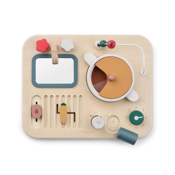 Tableau d’activités en bois bébé Magnus Sandy Multi Mix