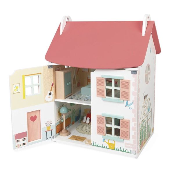 Maison de poupées en bois
