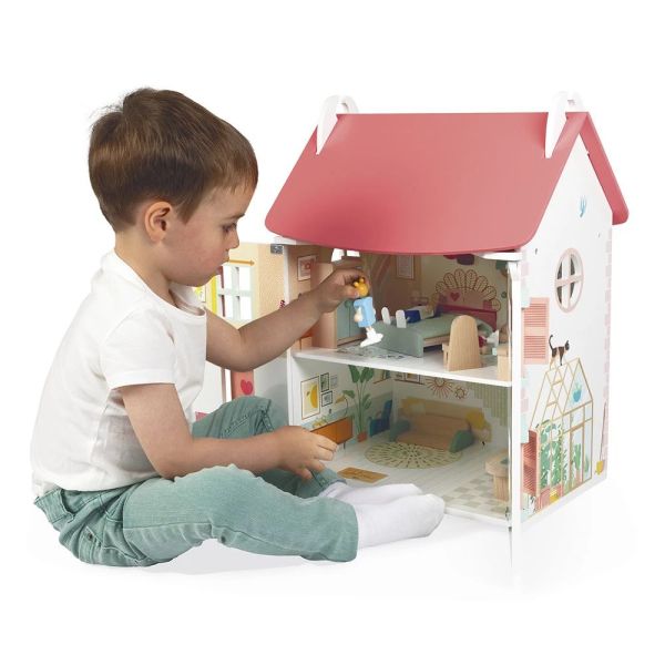 Maison de poupées en bois