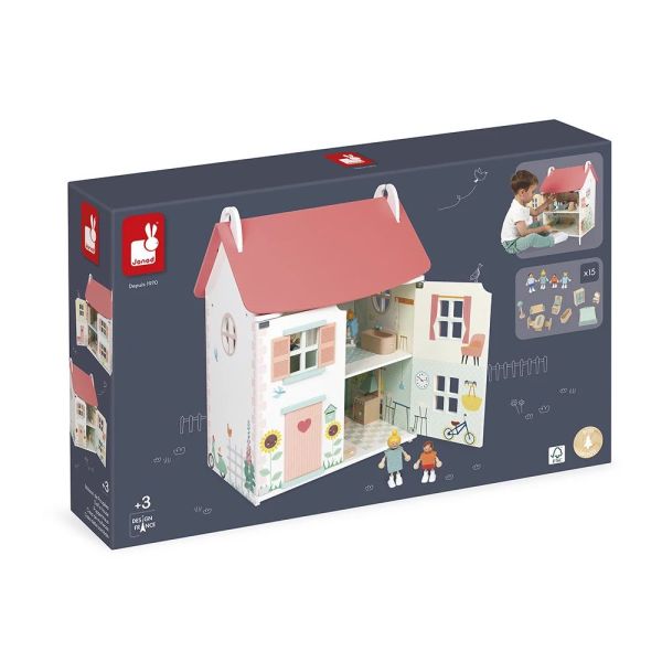 Maison de poupées en bois