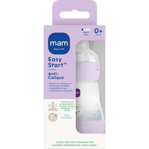 Biberon Anti-colique 160ml Easy Start Lilas